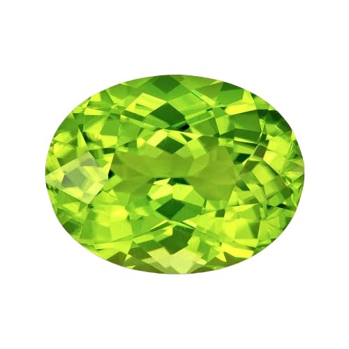 Pierre précieuse péridot naturel certifié en laboratoire pour bague et pendentif