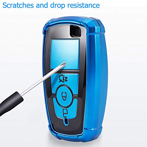 Funda para llave inteligente de coche Ford Edge de 3 botones en TPU 6