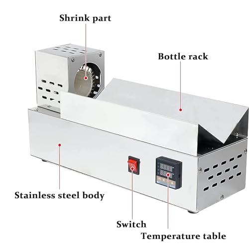 Machine thermorétractable capsule de bouteille de vin évitant les plis - 3
