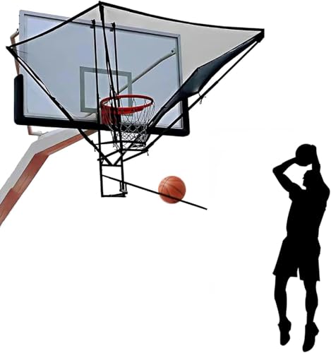 Ryanang Basketball Hoop Returner Shot Return Apparatus Youth/Adults/Kids Catcher Net Rebounder Metal for Home School Gym Hang Portable Train