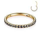 ❤Paquete: 1 piercing de aro para la nariz + una bolsa de regalo de terciopelo.