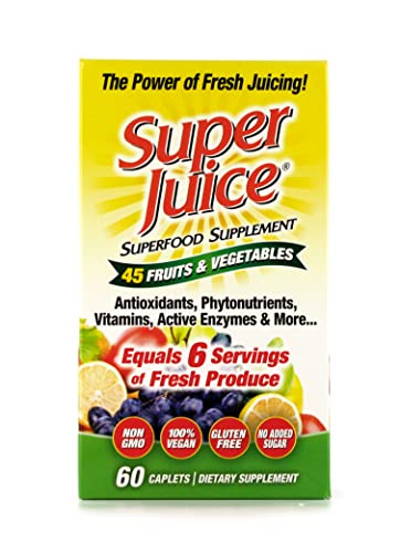 Super Juice Vegetable and Fruit Daily Multi Phyto-Nutrient Formula, 60 Count WIN55870