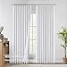 Vision Home White Pinch Pleated Full Blackout Curtains 60 inch Wide Thermal Insulated Window Panels 108 inch for Bedroom Living Room Darkening Pinch Pleat Drapes with Hooks Back Tab 9 FT 60
