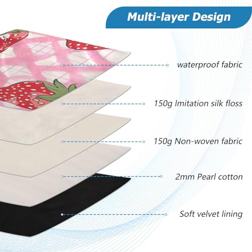 Funda para portátil 13-14 pulgadas patrón fresa impermeable miniatura 4