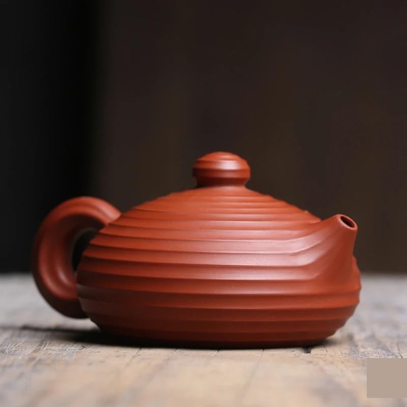 Teiera cinese a strisce viola sabbia bollitore per tè sfuso teiera retrò teiera per tè in casa teiera per bere il tè set da tè teiera forniture per la cerimonia del tè cinese infusore per tè sfuso