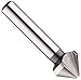 Dormer G154 Series High-Speed Steel Single-End Countersink, Uncoated (Bright) Finish, 3 Flutes, 82 Degrees, Round Shank, 10 mm Shank Dia, 16.5 mm Body Dia.