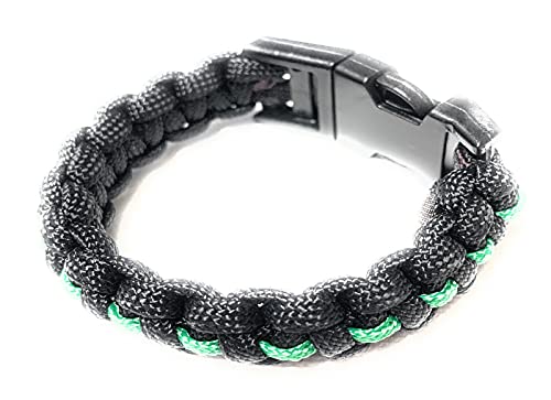 Thin Green Line Handmade Paracord Bracelet Border Patrol Park Ranger