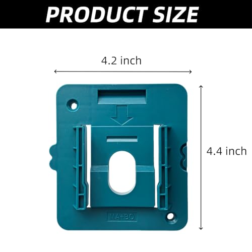 12 PCS esmusssein Batteriehalter Kompatible für for Makita 18V Akku Wandhalterung Geeignet für BL1860 BL1850 BL1840 BL1830 (mit 24 Schrauben, Keine Batterie)