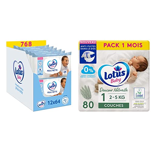 Lingettes hypoallergéniques contre les rougeurs et couches nouveau-né