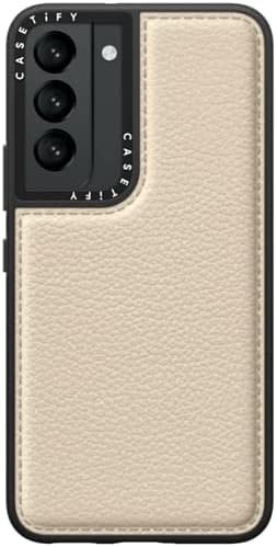 CASETiFY Funda Pebbled para Samsung Galaxy S22 - Leche de avena