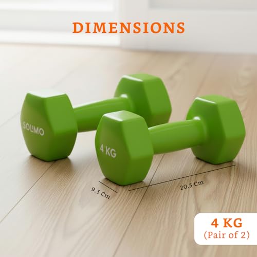 Image of Amazon Brand - Solimo Vinyl Dumbbell