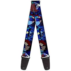 Buckle-Down Sangle de guitare The Little Mermaid Ariel Eric Boat Scènes 5,1 cm de large (GS-WDY005) - Les Beatles, Paul McCartney, John Lennon, RIngo Starr, George Harrison