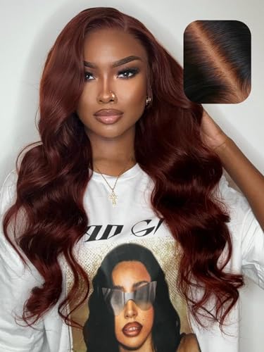 UNICE Bye Bye Knots 7x5 Lace Glueless Wig - Reddish Brown Body Wa...