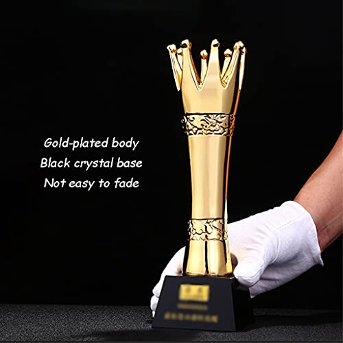 Trophy Cup Big Trophy Cup Custom Met Hars Vergulde Trofee Voor Sportspellen, Geschenkdoos Voor Trofeegeschenken, Gratis Belettering (Color : Gold, Size : 26 * 8cm/10.2 * 3.1 inches) - Image 5