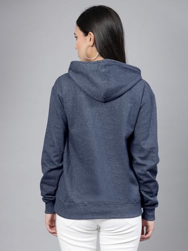 Image of Style Quotient Women Grey Hooded Oversized Sweatshirt