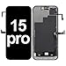 for iPhone 15 Pro Screen Replacement with Earpiece Proximity Sensor Flex Cable 3D Touch LCD Display Digitizer Full Assembly with Repair Kit A2848 A3101 A3104 A3102 6.1 inch