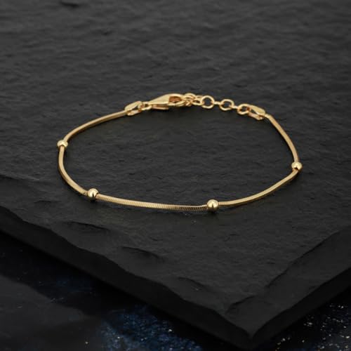 Image of Carlton London Gold-Plated Wraparound Bracelet
