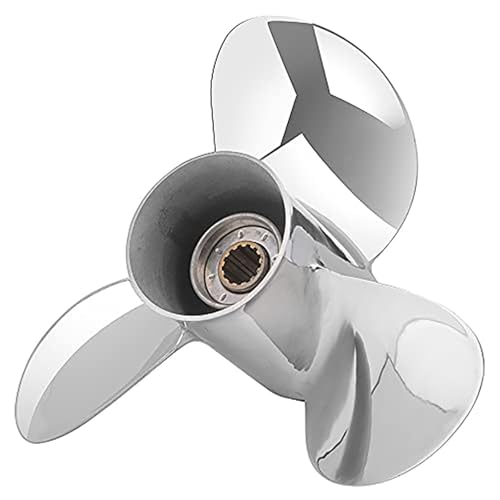 Hélice pour Yamaha 40-55 CV hélice 3 pales inox résout la perte de vitesse