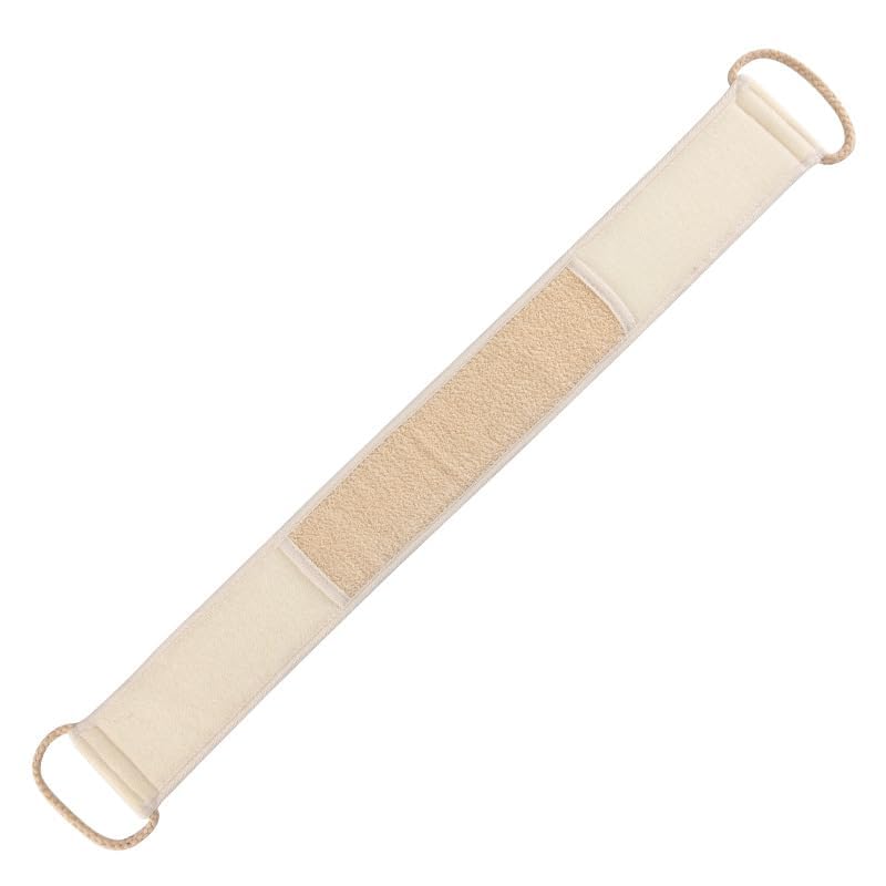 Importikaah Natural Ramie Body Back Scrubber – Exfoliating Bath Strap for Men & Women | Gentle on Skin, Deep Cleansing & Easy to Clean | 100% Eco-Friendly Fibres | Made in India (Pack of 1)-image-2