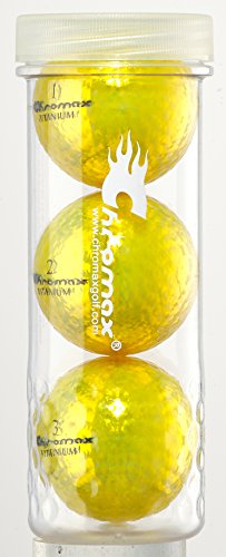 Chromax M1X Golf Balls (Pack of 3), Gold