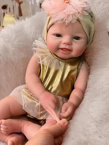 Muñeca bebé de silicona 15 pulgadas realista y articulada miniatura 6