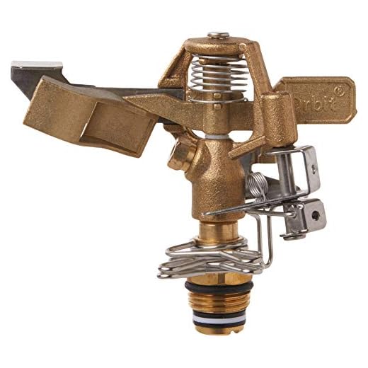 Orbit 55032 1/2" BRS Sprinkler Head, Connection, Silver and gold