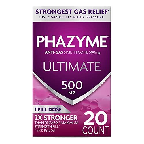 Image of Phazyme Gas Relief Bundle with 500 mg and 250 mg Simethicone Fast Gels, 20 and 24 Count