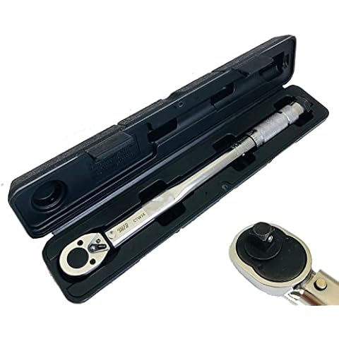 Autojack 3/8" Torque Wrench Ratchet Square Drive Calibrated 19 - 110 Nm in Case Cover