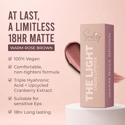 Image of Scality The Light Liquid Lipstick Set of 5 | Highly Pigmented Matte Lipstick | One Swipe Application | Long Lasting, Transferproof & Smudge Proof | Smooth Comfortable Wear | Perfect for Gifting & Special Occasions (25ml, 5 ml Each)