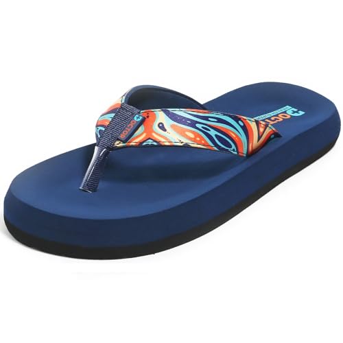 Image of DOCTOR HEALTH SUPER SOFT Women Stylish Printed Flip Flops | Soft Cushioned Everyday Wear Slippers for Women | Lightweight Anti-Slip Casual Thong Sandals
