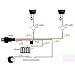 DZG Motorcycle LED Light Wiring Harness Kit 12V 2 Leads 30A in-line Fuse 40A Relay ON Off Switch 18AWG for Fog Lights Light Bar Driving Lights Auxiliary Work Lights