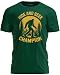 TeeUnion Hide and Seek Champion T-Shirt – Funny Bigfoot Graphic Sarcastic Tee for Men Forest Green