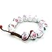 Ovalbuy Hand Crafted Porcelain Flower Beads Bracelet