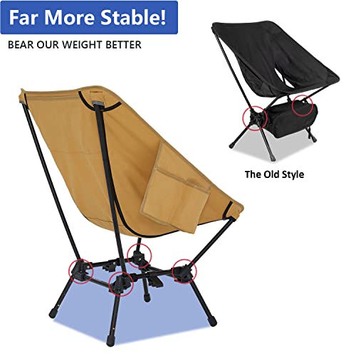 Moon Lence Oversize Camping Chair For Adults, Adjustable Height, Lightweight, Comfortable, Portable Folding Chair, Lawn Chair Beach Chair Backpacking Chair #TOP6