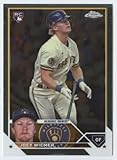 2023 TOPPS CHROME UPDATE #USC80 JOEY WIEMER RC BREWERS BASEBALL OFFICIAL TRADING CARD OF MLB