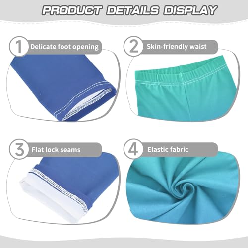 Boccsty Gradient Light Blue Green Girls Leggings Kids Yoga Pants Dance Active Tights 4T3