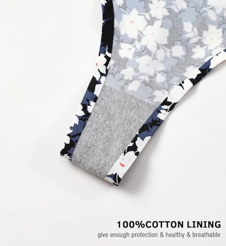 Wealurre Women's Microfiber Low Rise No Show Thong Pantie