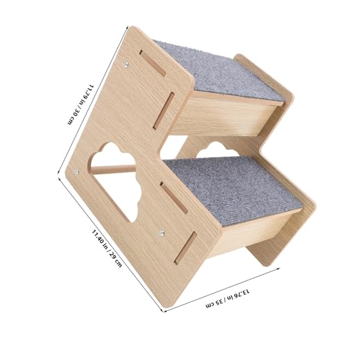 Escalier chat bois antidérapant pour animaux problèmes articulaires