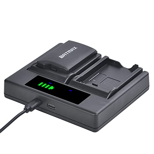 Batmax 2Pcs Psp 1000 Battery + Led Dual Usb Charger Replacement With Type C Port For Sony Psp 1000 Psp-110 (1001, 1002, 1003, 1004, 1005, 1006, 1007, 1008, 1010), Psp Fat Console #TOP4