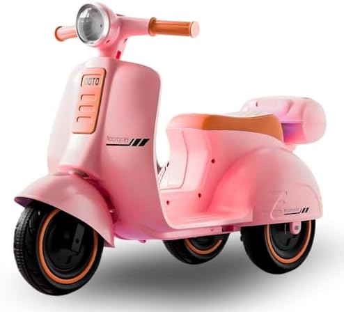 Mini Moto Elétrica Scooter Frente e Ré 6V Som e Luz