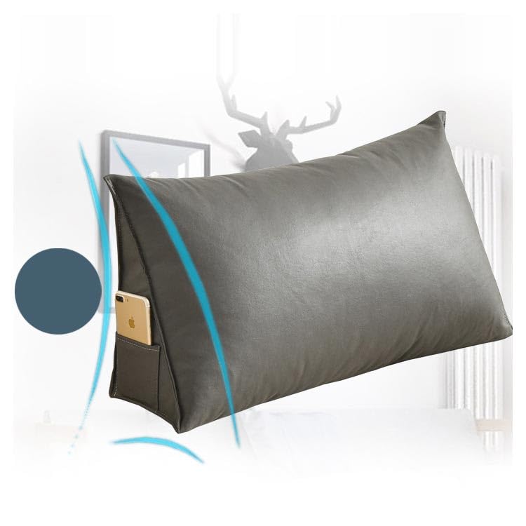 Amazon｜背もたれクッション 三角 レザー調 三角クッション ベッド