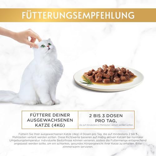 GOURMET Gold Zarte Häppchen in Sauce mit Gemüse, mit Kalb, 12 x 85g – Ansicht 5
