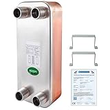【ROBUSTER BAU】 - Dieser 20-Platten-Wärmetauscher verfügt über Edelstahlbleche aus 316L, die an den Kanten und der Kontaktpunktmatrix zusammengelötet sind, um ein zuverlässiges und robustes Teil zu einem dauerhaften, integralen Teil zu bilden, das hohem Druck und hoher Temperatur standhält. Vier verdickte MNPT-Ports für eine einfachere Installation.
