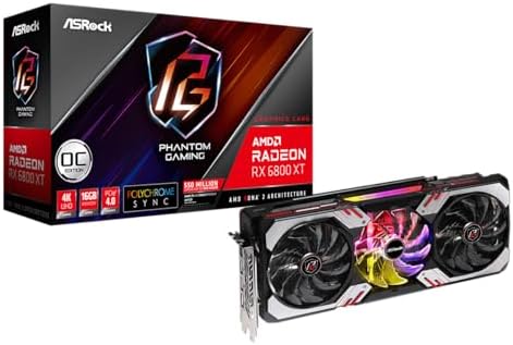 Amazon | ASRock グラフィックボード RX 6800 XT PG D 16G OC AMD 