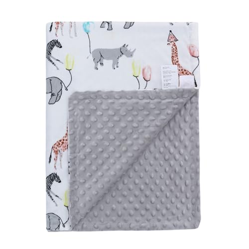 LAT Manta Bebe Recien Nacido Invierno, Manta de Cochecito Bebé 75x100 cm Manta Infantil Manta Peluche para Niñas Niños (Cebra)