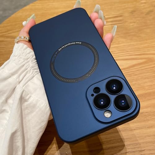 Coque Magnétique iPhone 14 avec Protecteur Caméra et Dos Rigide PC Ultra Résistant