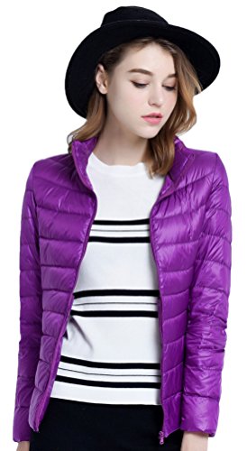 Doudoune ultra légère femme violette XX-Large pour un hiver au chaud