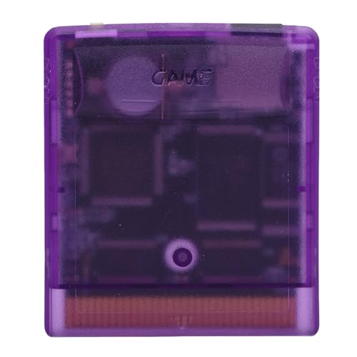 YUEHISY Cartucho de Juego 4000 en 1, Tarjeta de Memoria Integrada de 8GB, Tarjeta de Juego Retro, para Consolas de Juegos Originales MD1 MD2 MD3 CD X 32X (Púrpura transparente)