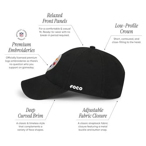 Image of FOCO NFL Mens NFL Team Logo Casual Hat Caps