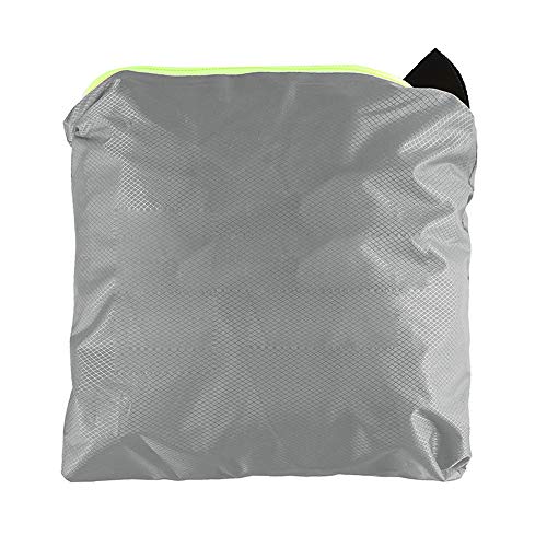 Festnight Raincoat impermeável impermeável com refletor Poncho impermeável com tira reflexiva (Grey)